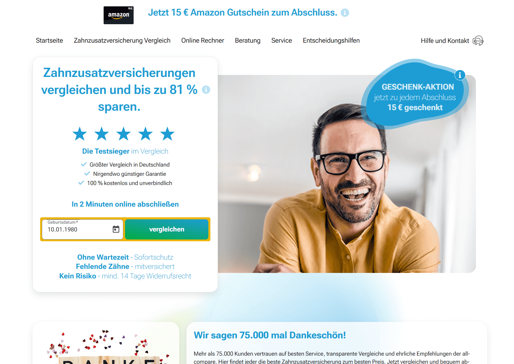 Zahnzusatzversicherung-Vergleich.png Vergleichsportal für Zahnzusatzversicherung